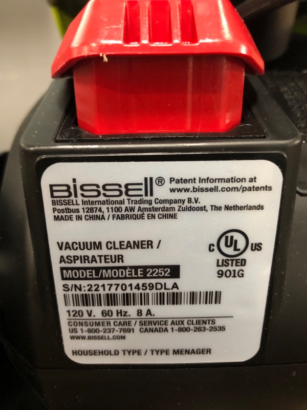 Photo 3 of ***PARTS ONLY***BISSELL 2252 CleanView Swivel Upright Bagless Vacuum with Swivel Steering, Powerful Pet Hair Pick Up, Specialized Pet Tools, Large Capacity Dirt Tank, Easy Empty