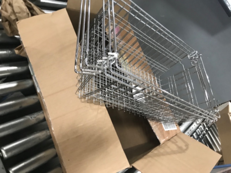 Photo 1 of SANNO Stackable Wire Baskets For Pantry Storage and Organization Pantry Storage Bins With Handles Sturdy Metal Food Baskets Pantry Organized,set of 3