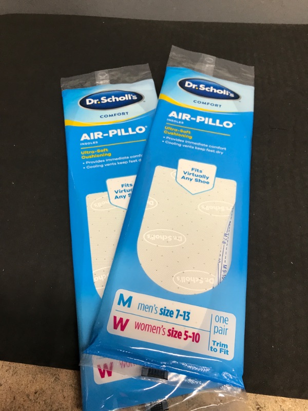 Photo 2 of 2 - Dr. Scholl's AIR-PILLO Insoles // Ultra-Soft Cushioning and Lasting Comfort with Two Layers of Foam that Fit in Any Shoe - One pair