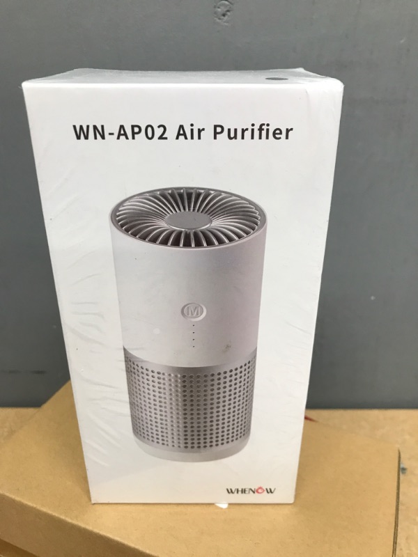 Photo 2 of Air Purifiers for Bedroom, Portable Air Purifier for Home Small Room Office Desk Car, HEPA Air Filter with Negative-ion & Filter Dust Smoke Pollen, Super Quiet(Not for California) White