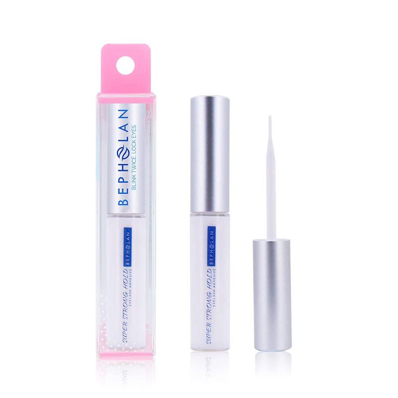 Photo 1 of Bundle of 3 - BEPHOLAN Eyelash Glue, Super Strong Hold for False Eyelashes, Lash Glue, Eyelash Adhesive, Latex Free, Suitable for Sensitive Eyes, Waterproof, White 0.176 oz