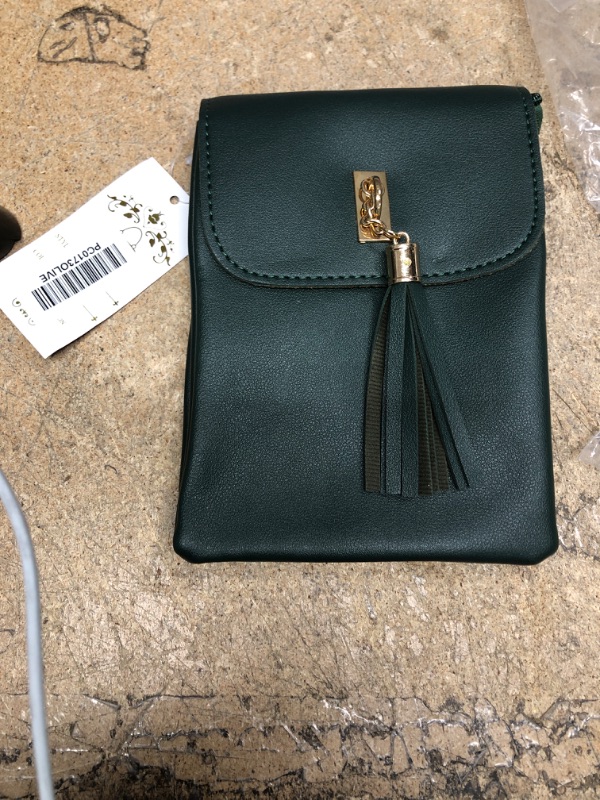 Photo 1 of GREEN TASSEL CROSSBODY BAG 
