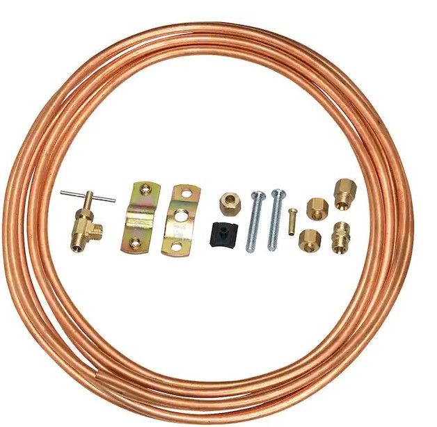 Photo 1 of Everbilt
1/4 in. COMP x 1/4 in. COMP x 15 ft. Copper Ice Maker Installation Kit
