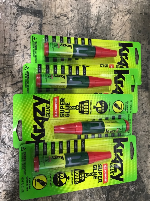 Photo 2 of Krazy Glue, All Purpose, Precision Control Pen, 4 g 4pack