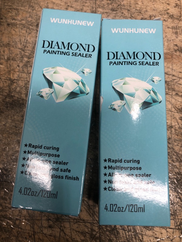 Photo 2 of 2 Pack Bundle Diamond Painting Kits Sealer 120ML with Sponge Head, 5D Diamond Art Painting Glue Tools Accessories & Jigsaw Puzzle Glue Fast Drying for Permanent Hold & Shine Effect Fast Drying (4.02 OZ)