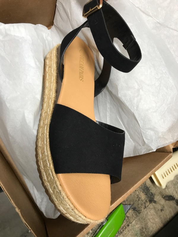 Photo 2 of Dream Paris Casual Platform Wedge Snadal for Women Espadrilles Thick Sole Open Toe Sandals Beach Travel Shoes
