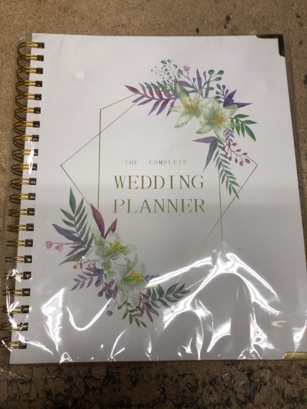 Photo 2 of THEFEFAN Wedding Planner Book and Organizer for the Bride, Engagement Gifts for Couples, Wedding Planning Book as Bride To Be Gifts white lily