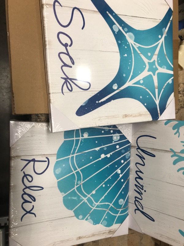 Photo 1 of 3 piece canvan sea frame 