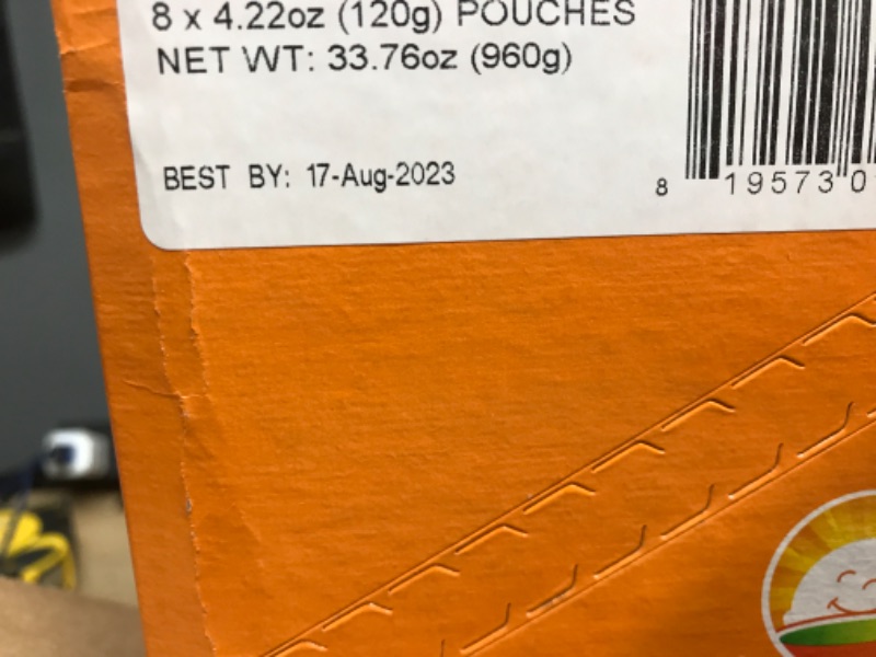 Photo 3 of **BEST BY 08/17/23** Happy Tot Organics Food Love My Veggies Stage 4, Carrot, Banana, Mango & Sweet Potato, 4.22 Ounce Pouch (Pack of 8)