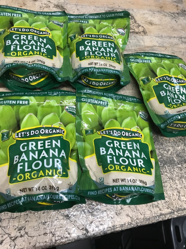 Photo 2 of **exp date march 9, 2023!! 5pcks of Let's Do Organic Green Banana Flour, 14 Ounce (BWA25059) Banana 14 Ounce (Pack of 1)