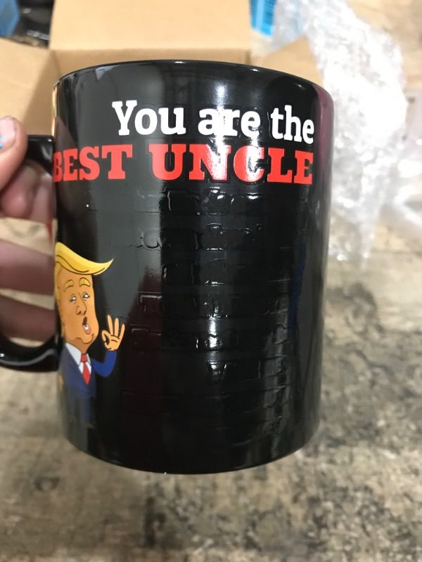 Photo 2 of 12oz Color-Changing Funny Coffee Mug - Top Trump Merchandise - Best Birthday Gifts for Women Who Have Everything, Unique Wedding Gift Ideas for Wife, Cool Bride & Anniversary Presents for Her Wife (12oz) Ceramic