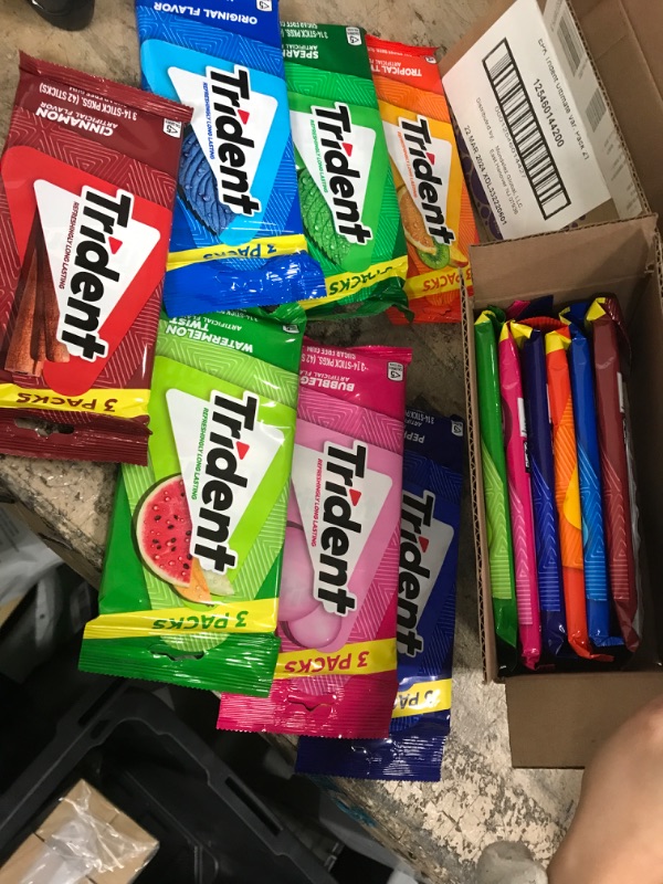 Photo 2 of **2 BOXES** Trident Sugar Free Gum Variety Pack, 21 Packs of 14 Pieces (294 Total Pieces)
