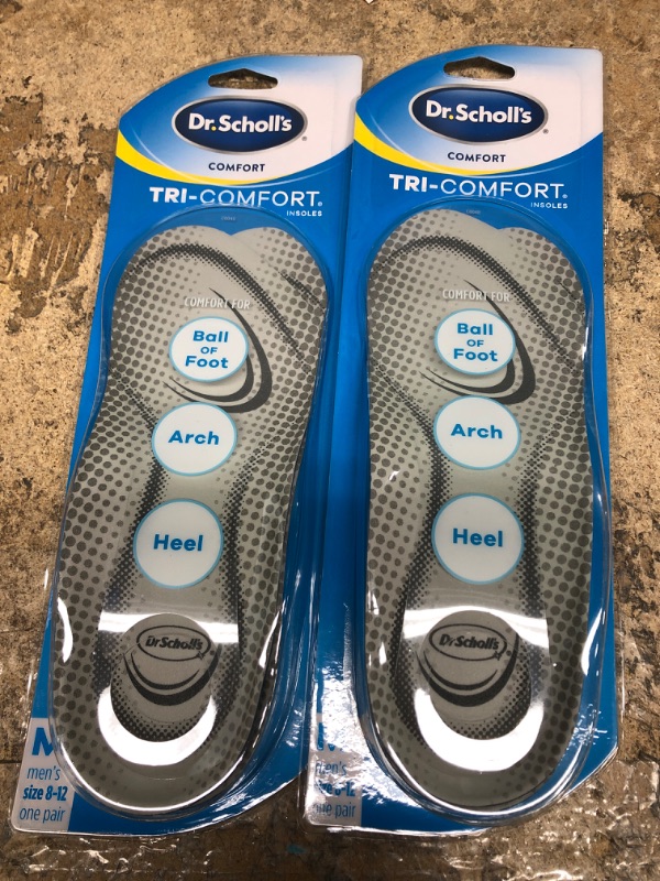 Photo 2 of 2 of- Dr. Scholl's Comfort Tri-Comfort Insoles for Men - Size (8-12)