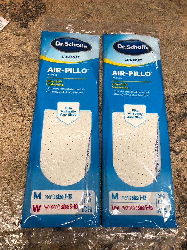 Photo 2 of 2 of- Dr. Scholl's AIR-PILLO Insoles // Ultra-Soft Cushioning and Lasting Comfort with Two Layers of Foam that Fit in Any Shoe - One pair