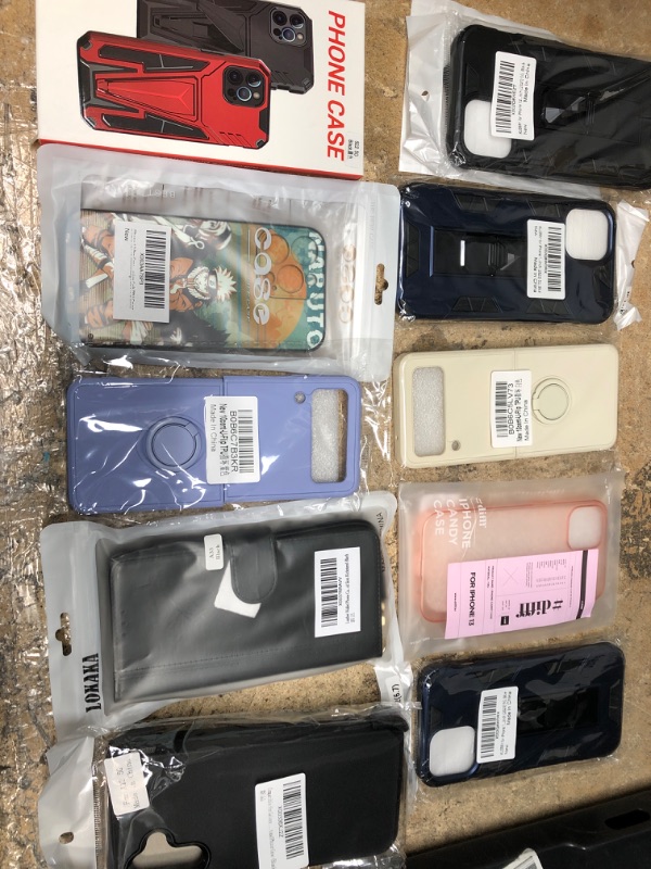 Photo 1 of bundle of assorted 10 phone cases 