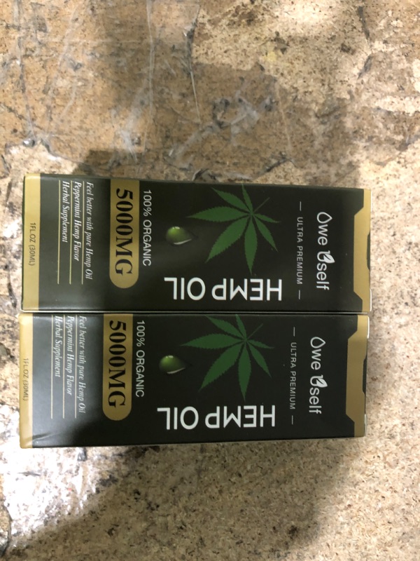 Photo 2 of (2-Pack) Hemp Oil 5000mg Extract for Pain