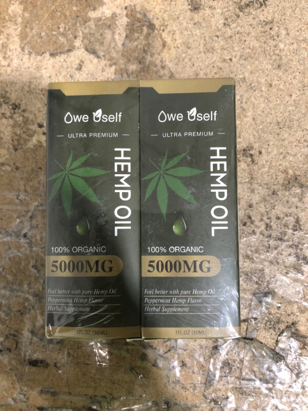 Photo 2 of (2-Pack) Hemp Oil 5000mg Extract for Pain