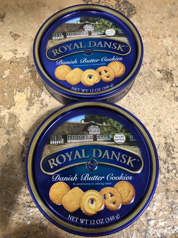 Photo 1 of *EXPIRE May 2023*
Royal Dansk Danish Butter Cookies, 12 Ounce Tins (2 pck)