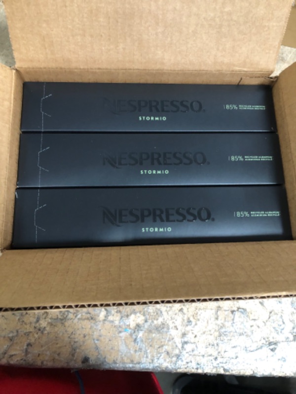 Photo 2 of *EXPIRE Jan 2024*
Nespresso Capsules VertuoLine, Stormio, Dark Roast Coffee, Coffee Pods, Brews 7.77 Ounce (VERTUOLINE ONLY), 10 Count (Pack of 3)
