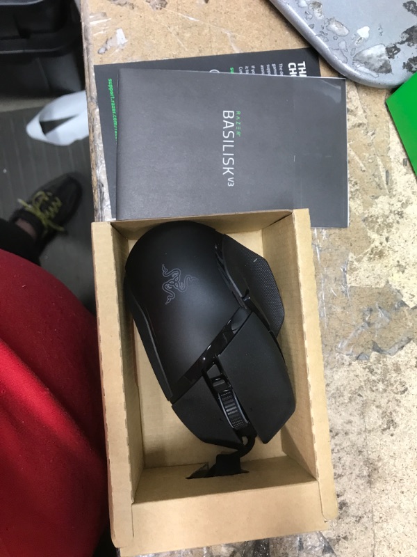 Photo 2 of Razer Basilisk V3 Customizable Ergonomic Gaming Mouse: Fastest Gaming Mouse Switch - Chroma RGB Lighting - 26K DPI Optical Sensor - 11 Programmable Buttons - HyperScroll Tilt Wheel - Classic Black