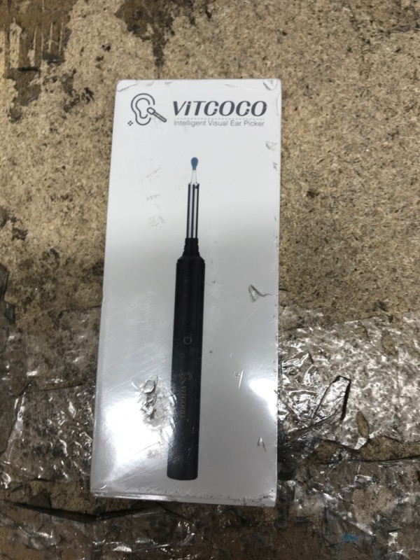 Photo 1 of VITCOCO Ear Wax Removal, Wireless Ear Cleaner with 1296P HD Ear Camera and 3.9mm Ear Otoscope, Earwax Removal Tool with 6 LED Lights, Kids Adults Ear Cleaning Endoscope for iPhone Android Phones Black