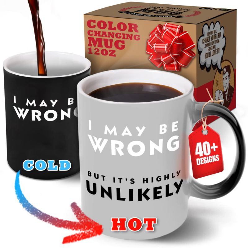 Photo 1 of 2
GR8AM Funny Coffee Mugs Women. I May Be Wrong But it's Highly Unlikely. Funny Mugs for Men, Funny Coffee Mug for Men, Cool Coffee Mugs, Funny Mug, Coffee Mugs Funny 12oz .May Be Wrong (12oz) Ceramic