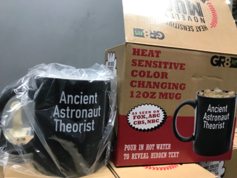 Photo 1 of 2
GR8AM Funny Coffee Mugs (12oz) Ceramic- "Ancient Astronaut Theorist" 