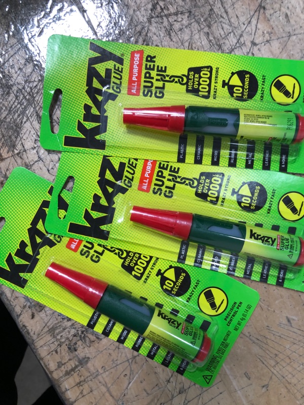 Photo 2 of Krazy Glue, All Purpose, Precision Control Pen, 4 g 3 pack 