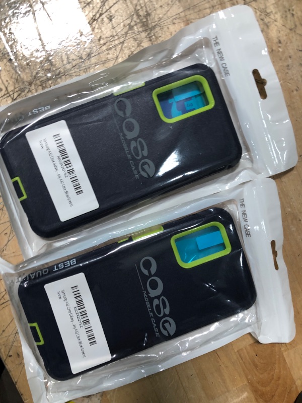 Photo 1 of Green and blue Samsung A32 Phone Case 2 pack 