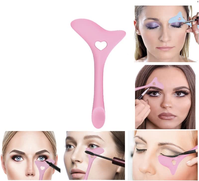 Photo 1 of Bundle of 2 Sokurdeg Eyeliner Stencils Wing Tips Eyeliner Eyeshadow Stencils Multifunctional Eye Makeup Tool
