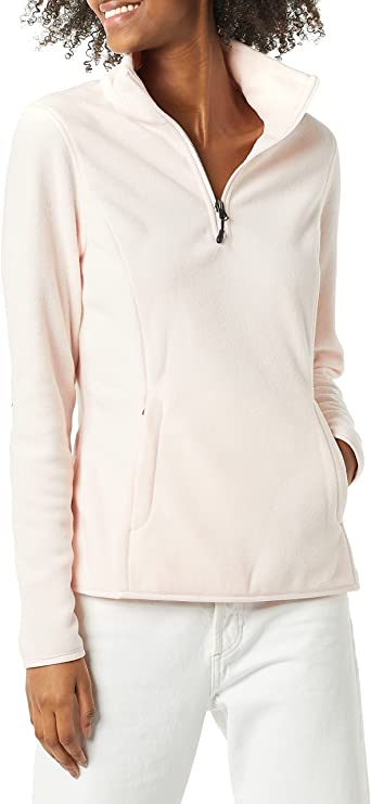 Photo 1 of Amazon Essentials Women's Classic-Fit Long-Sleeve Quarter-Zip Polar Fleece Pullover Jacket Size S
