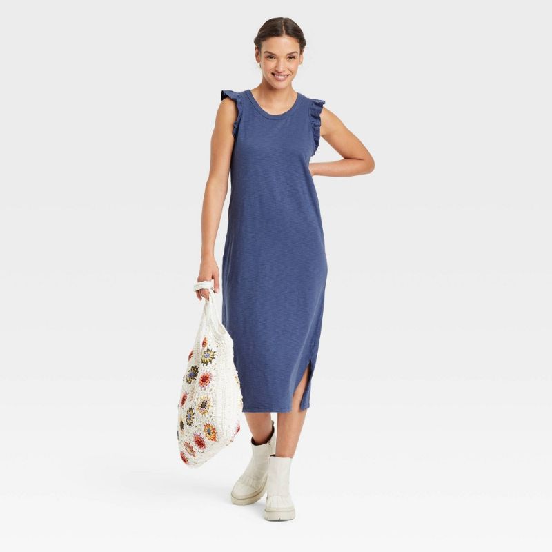 Photo 1 of 8 Women's Ruffle Tank Dress - Universal Thread™  med
