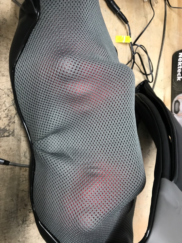 Photo 1 of **USED**
Nekteck Shiatsu Deep Kneading Massage Pillow with Heat, Speed Control, and Bi-Direction Control - Black