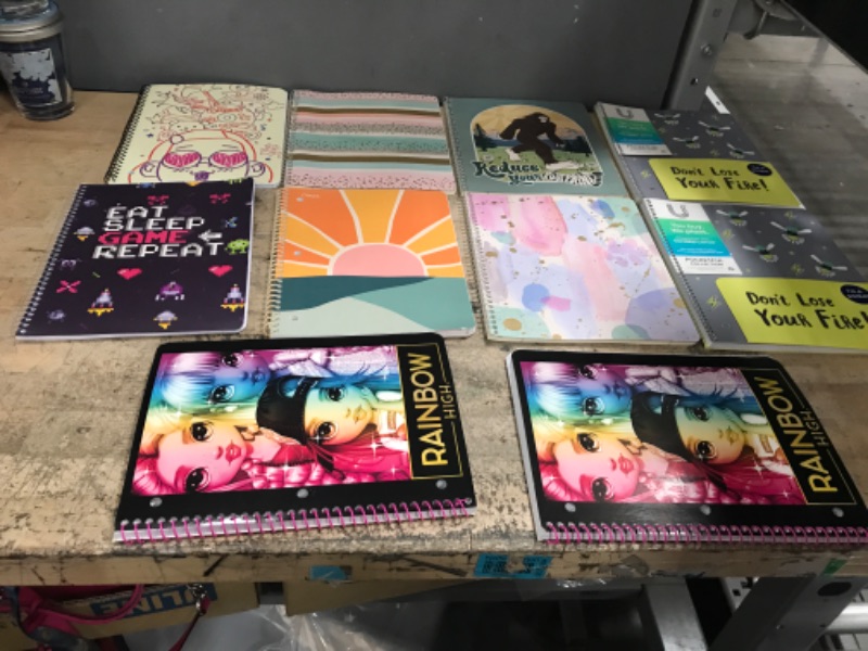 Photo 1 of 10PCS NOTEBOOK BUNDLE