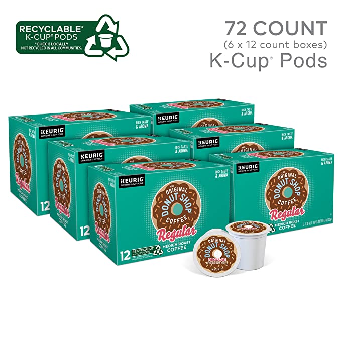 Photo 1 of **EXPIRES JUL 5/ 2024** The Original Donut Shop Keurig Single-Serve K-Cup Pods, Regular Medium Roast Coffee, 72 Count
