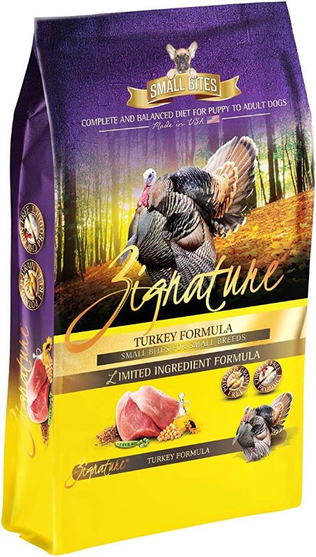 Photo 1 of ** EXOIRES NOV2023** Zignature Turkey Formula Grain-Free Small Bites Dry Dog Food 4lb
