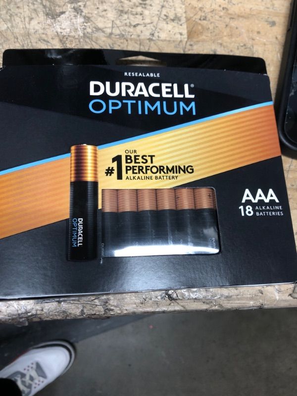 Photo 1 of Duracell Optimum AAA Batteries with Power Boost Ingredients, 18 