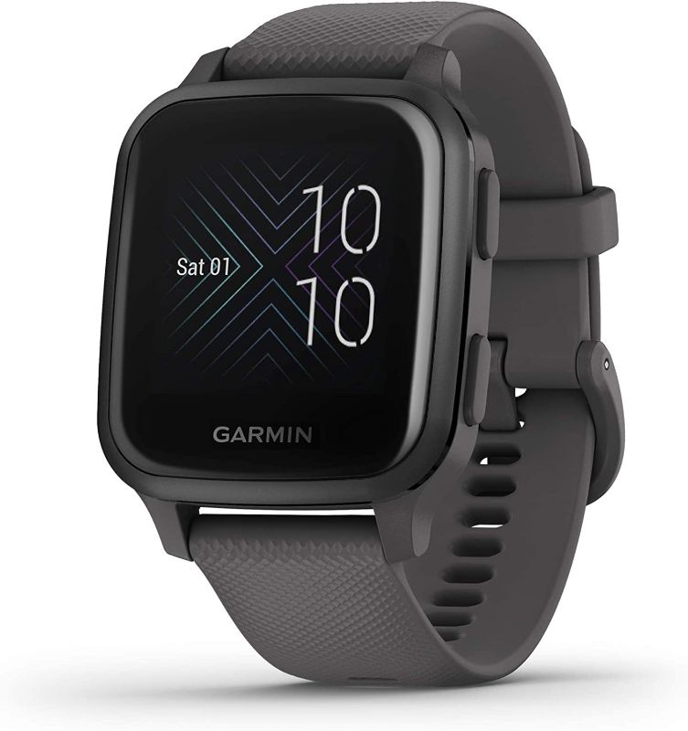 Photo 3 of Garmin 010-02426-00 Venu Sq Music, GPS Smartwatch with Bright Touchscreen Display, Features Music and Up to 6 Days of Battery Life, Black With Power Bank