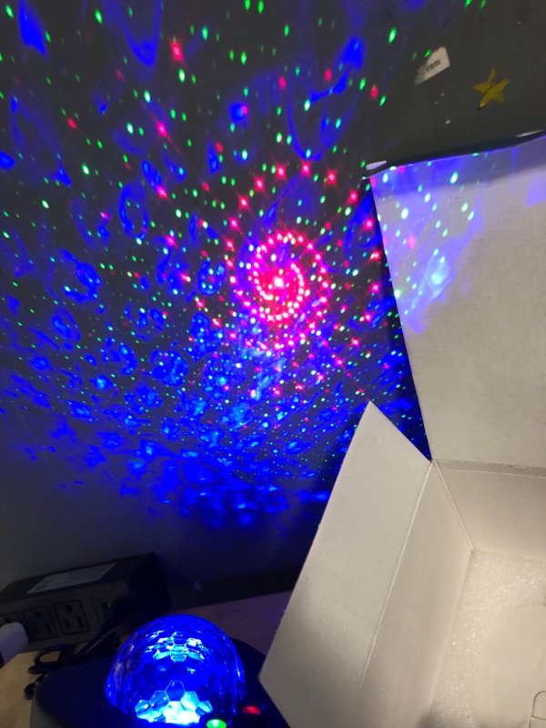 Photo 2 of Galaxy Star Projector Nebula LED Starry Night Light with Bluetooth Music Speaker for for Bedroom Kids, Adults