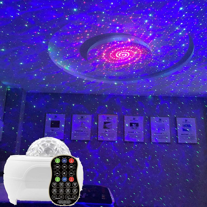 Photo 1 of Galaxy Star Projector Nebula LED Starry Night Light with Bluetooth Music Speaker for for Bedroom Kids, Adults