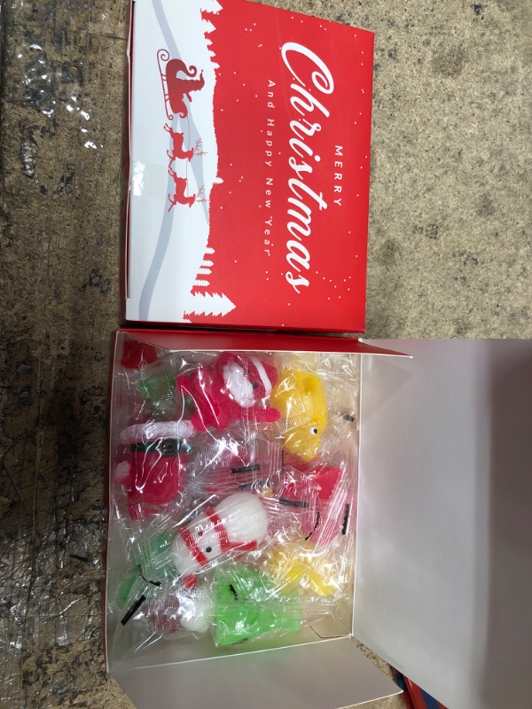 Photo 1 of ?24pcs Christmas Squishies Toys, Kawaii Mochi Squishies Xmas Decoration Christmas Stocking Stuffers for Kids, Birthday Gifts Party Favors Goodie Bags Fillers Soft Stress Relief Toys Classroom Prize--2 ITEMS 