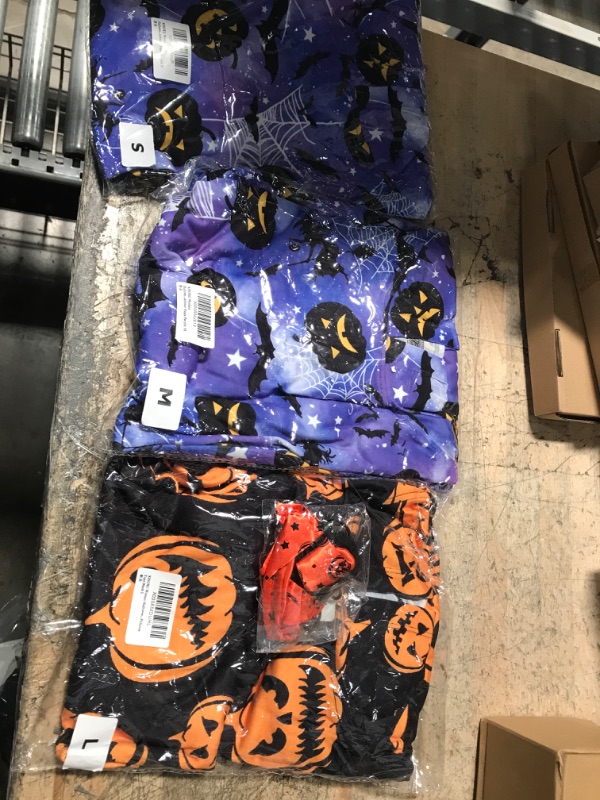 Photo 3 of ( Bundle Halloween Four times ) XISOXU Funny Halloween Costumes Hoodie Dress for Women Pockets Long Sleeve Pumpkin Casual Sweatshirts Tops Purple L Purple S, Orange L.