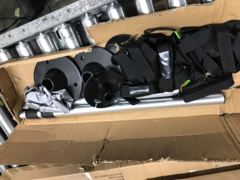 Photo 1 of Boat Cover Support Poles with Straps & 2 Weight Bags, Two Small to Large Adjustable Boat Pole for Cover,Aluminum Boat Cover Support Poles to Prevent Water Accumulation,for Jon Boat,Pontoon Boat,2 PK Updated (Includes Water Bag)