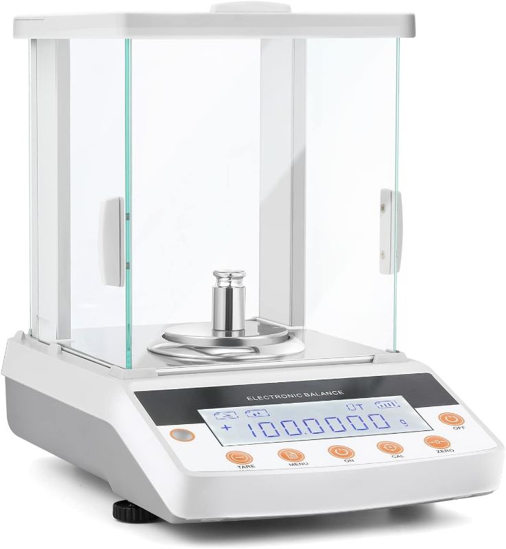 Photo 1 of Bonvoisin Digital Analytical Balance 0.1mg High Precision Lab Scale CE Certificated Electronic Balance 0.0001g Scientific Laboratory Scale (220g, 0.1mg)
