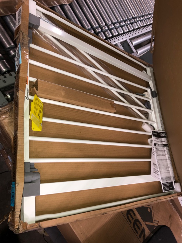 Photo 1 of (LOOSE HARDWARE) Dreambaby Liberty Walk Thru Auto Close Baby Safety Gate with Stay Open Feature, Fits 29.5-36.5 inch Openings, Pressure Mounted Security Gates - Model L776