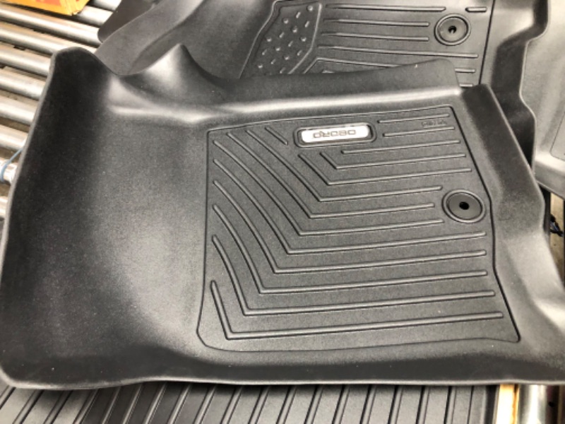 Photo 5 of *** USED *** OEDRO Floor Mats 3 Row Liner Set Compatible with 2021-2023 Chevrolet Tahoe/GMC Yukon(Yukon Denali)/Cadillac Escalade (Only Fits with 2nd Row Bucket Seats), Black TPE All-Weather Guard 2021-2023 Bucket Seat