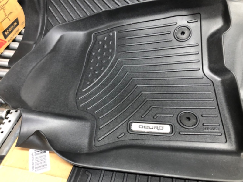 Photo 1 of *** USED *** OEDRO Floor Mats 3 Row Liner Set Compatible with 2021-2023 Chevrolet Tahoe/GMC Yukon(Yukon Denali)/Cadillac Escalade (Only Fits with 2nd Row Bucket Seats), Black TPE All-Weather Guard 2021-2023 Bucket Seat