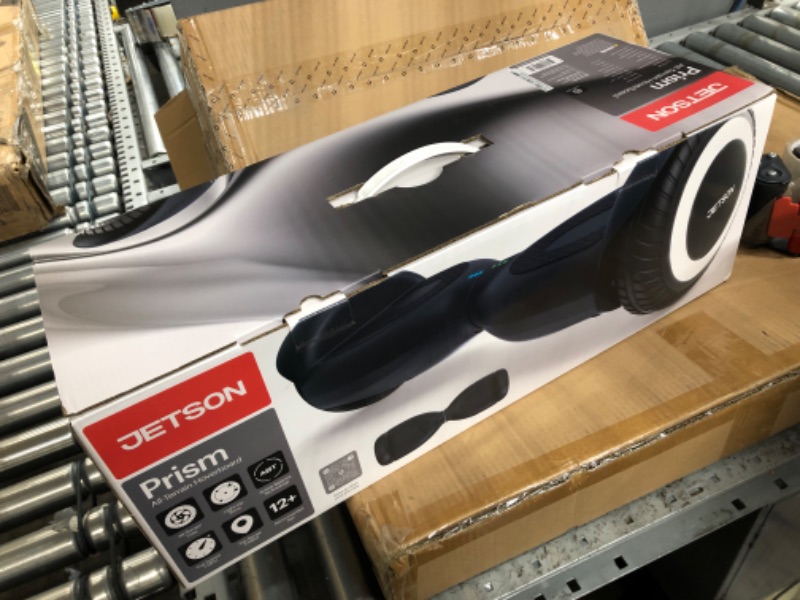 Photo 1 of (PARTS ONLY) Jetson Prism All-Terrain Hoverboard | All-Terrain Tires | LAVA LED Light-Up Rims| Top Speed of 7 mph | Range of Up to 5 Miles| Active Balance Technology Black