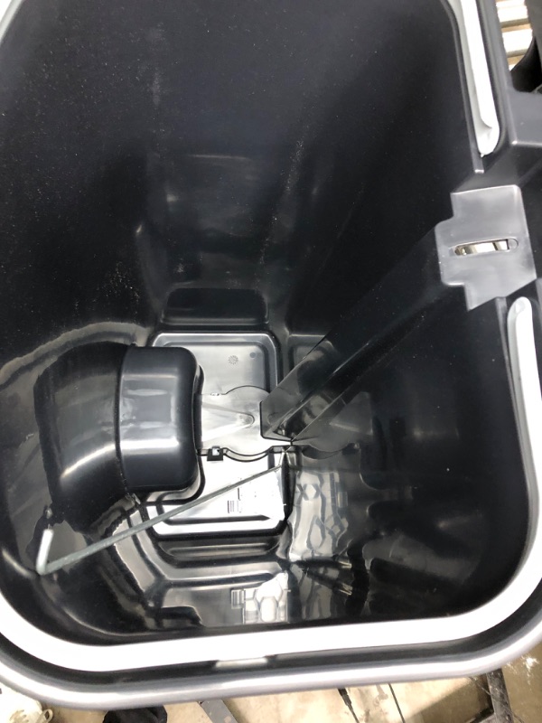 Photo 4 of *** USED *** Glad 13 Gallon Trash Can | Plastic Kitchen Waste Bin with Odor Protection of Lid | Hands Free with Step On Foot Pedal and Garbage Bag Rings, Black Black 13 Gallon