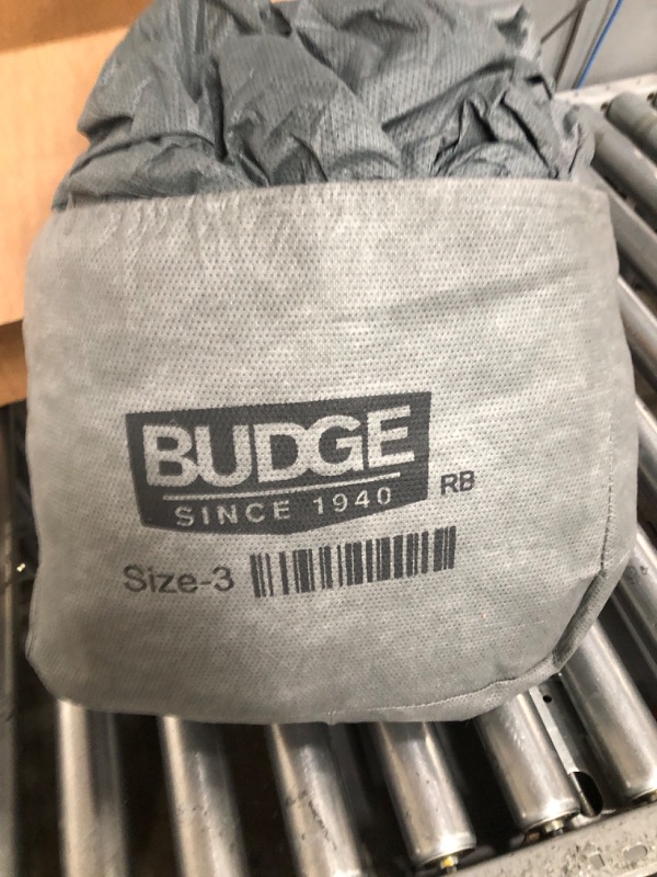 Photo 2 of *** USED *** Budge BSC-3 Indoor Stretch Car Cover, Luxury Indoor Protection, Soft Inner Lining, Breathable, Dustproof, Car Cover fits Cars up to 200", Black Size 3: Fits up to 16'8" Black